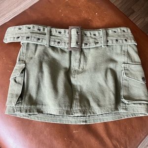 Princess Polly Cargo Mini Skirt Khaki (Petite)